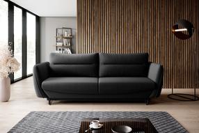 Sofa Silva Flores 10, juoda sp., 90 x 236 cm x 90 cm