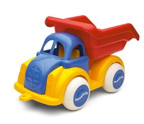 Rotaļu kravas automašīna Dante Jumbo Dump Truck 045-1210, zila krās./sarkana krās./dzeltena krās.