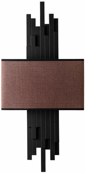 Valgusti seinale Opviq Axis 15103, E14, 2 x 40 W, pruun v. / must v.