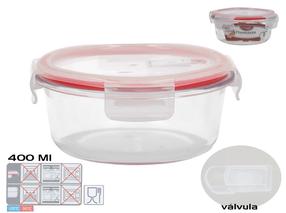 Toidukarp Kitchen&GO, 0.4 l, 13.5 cm x 13.5 cm, läbipaistev v.