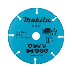 Dimanta disks Makita D-78374, 76 mm x 10 mm x 1.75 mm