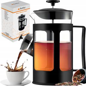 Kavinukas French Press Ruhhy 24565, 1 l, skaidri sp./juoda sp.
