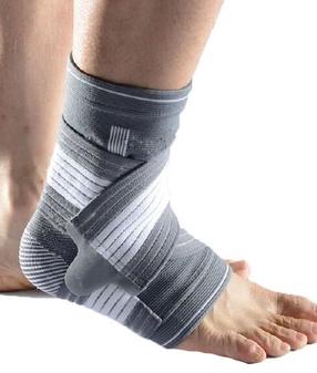 Įtvaras Gymstick Ankle Support 1.0, Universalus, pilka sp.