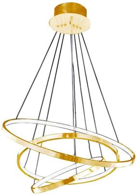 Светильник навесной AZzardo Wheel AZ2918, LED, 3000 °К, 3 x 26.6 Вт, белый цв. / золотой цв., 75 x 75 cм