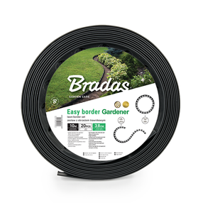 Vejos bortas Bradas Easy Border, 1000 cm x 5 cm, juoda sp.
