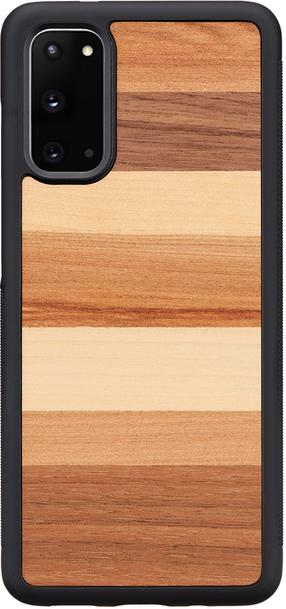 Чехол для телефона Man&Wood Case for Galaxy S20 Sabbia, черный цв., Samsung