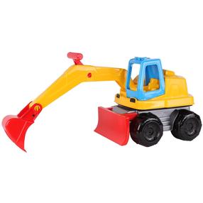 Rotaļu ekskavators Technok UA02-6290, zila krās./sarkana krās./dzeltena krās.