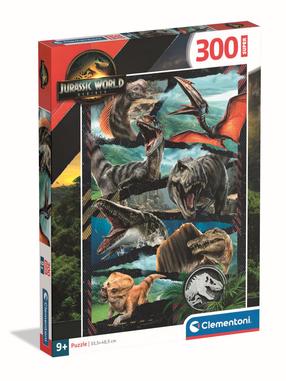 Dėlionė Clementoni Jurassic World 21749, 48.5 cm x 33.5 cm, 300 vnt., įvairių spalvų