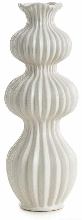 Dekoratyvinė vaza Kiva, 40 cm, balta