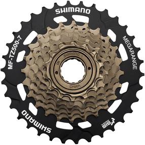 Žvaigždžių kasetė Shimano MF-TZ500, metalas, juoda sp.