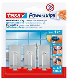 Drabužių kabliukas Tesa Powerstrips, chromo sp.