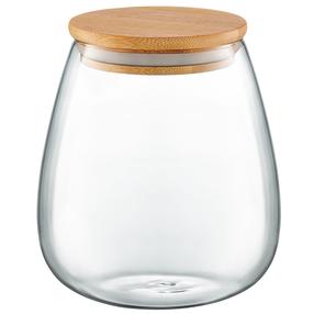 Lielapjoma produktu konteiners Ambition Belly, 1 l, caurspīdīga krās./brūna krās.