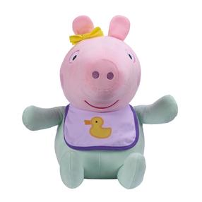 Pliušinis žaislas kiaulė Peppa Pig, žalia sp./rožinė sp., 15 cm