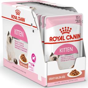 Mitrā kaķu barība Royal Canin Kitten Instinctive in Sauce, vistas gaļa, 0.085 kg x 12 gab.