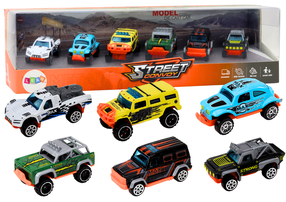  Automobilių rinkiniai Lean Toys Street Convoy, įvairių spalvų