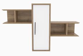 Seinariiul Kalune Design Olida, pruun v./valge v., 51.8 cm x 118.6 cm x 35 cm