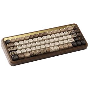 Klaviatūra Akko Joy Of Life MU01 Cilantro, EN/DE, ruda, belaidė