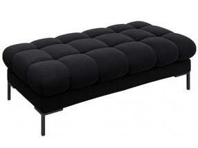 Pufas Micadoni Home Mamaia Velvet, juoda sp., 133 cm x 62 cm x 41 cm