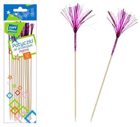 Dekorācija Ravi Glitter Tassels, rozā krās., 15 cm, 12 gab.