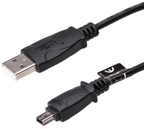 Laidas Akyga USB 2.0 A male, Mini USB 2.0 B male, 1 m, juoda sp.