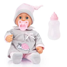 Lėlė - kūdikis Bayer First Words Baby 93824BC 93824BC, 38 cm, violetinė sp.