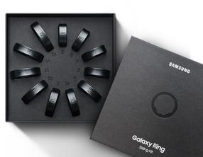 Viedais gredzens, sizing kit Samsung Galaxy Ring, melna krās.