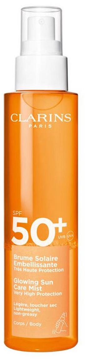 Izsmidzināms līdzeklis iedeguma kopšanai ķermenim Clarins Solar Body Mist Water SPF50+, 150 ml