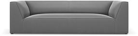 Sofa Micadoni Home Ruby Velvet, pilka sp., 232 x 92 cm x 69 cm