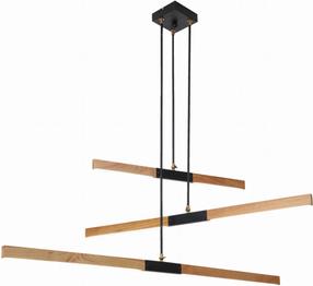 Šviestuvas kabinamas Light Prestige Lugano 3 LP-2828/3P, LED, 3000 °K, 3 x 48 W, juoda sp. / ruda sp.