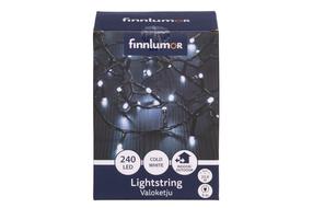Lempučių girlianda Finnlumor 652302, 23.9 m, šiltai balta sp., 240 LED