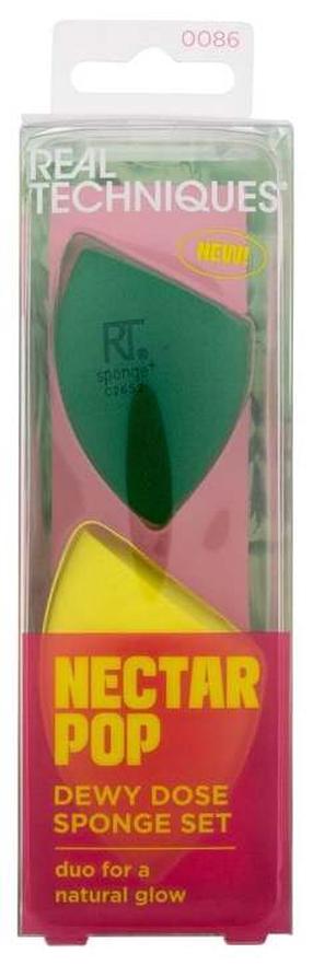 Kosmētikas sūklis Real Techniques Nectar Pop Dewy Dose 143727, 2 gab., dzeltena krās.