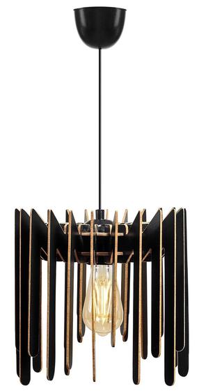 Šviestuvas kabinamas Opviq Zig Zag 152 390FLH1522, E27, 1 x 60 W, juoda sp. / juoda sp.