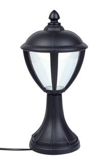 Pastatomas lauko šviestuvas Lutec, 6.5W, LED, IP44, juoda sp., 16.5 cm x 34.6 cm