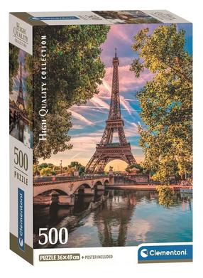 Пазл Clementoni Along The Seine 35598, 49 см x 36 см, 500 шт., многоцветный