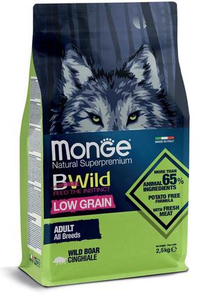 Sausas šunų maistas Monge BWild, šernienos mėsa, 2.5 kg