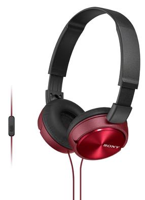 Juhtmega kõrvaklapid Sony MDR-ZX310AP, must v./punane v.