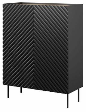 Spintelė Onda, juoda sp., 45 cm x 98 cm x 127 cm