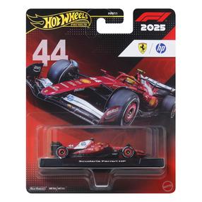 Žaislinis automobilis Mattel Hot Wheels Premium F1 Ferrari Lewis Hamilton JKD86, 1:64, raudona sp.