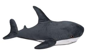Плюшевая игрушка Fancy Shark AKL3, серый цв., 98 см