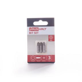 Skrūvgriežu uzgaļu komplekts Haushalt PZ3, PZ3, 25 mm