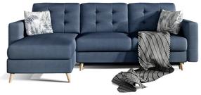 Kampinė sofa Asgard L Soro 76, Botanical 80, tamsiai mėlyna sp., 162 x 248 cm x 93 cm