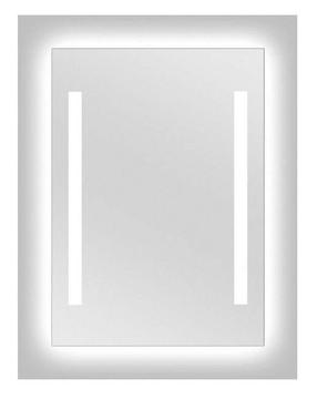 Spogulis Vento Torino, ar gaismu, stiprināms, 60 cm x 80 cm, sudraba krās.