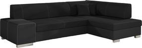 Kampinė sofa Fabio Sawana 14, Soft 11, juoda sp., dešininė, 167 x 268 cm x 73 cm