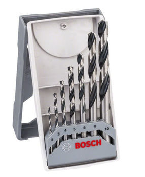 Grąžtų komplektas Bosch PointTeQ 7 2608577347, medienai/metalas, sraigtinis, tiesus, 2 mm x 15 cm