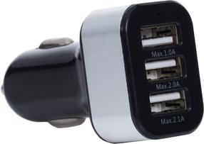 Automobilinis įkroviklis TechniSat Car Charger Triple USB, 3 x USB, pilka sp., 18 W