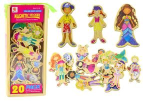 Magnēti, komplekts Lean Toys Characters, daudzkrāsaina, 20 gab.