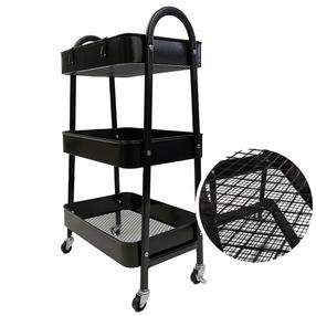 Lentyna su ratukais, juoda, 29 cm x 39 cm x 78 cm