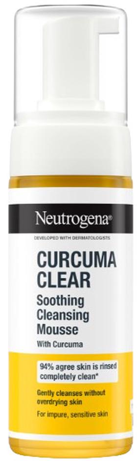 Veido prausiklis, putos Neutrogena Curcuma Clear Soothing, 150 ml