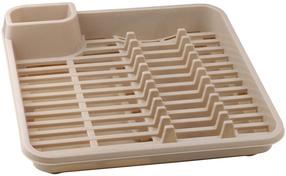 Nõudekuivatusrest Domotti Milo, 39 cm x 39 cm x 7.1 cm, plastik, pruunikas v.