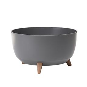 Puķu pods uz kājiņām Lamela Roma 882-82, plastmasa, Ø 47 cm, tumši pelēka krās.